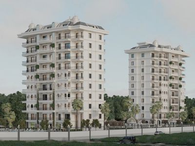 P1728 - Авсаллар, продажа квартир в жилом комплексе с инфраструктурой 