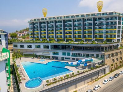 9163 Квартира 3+1 duplex на первой береговой линии Средиземного моря, Каргыджак