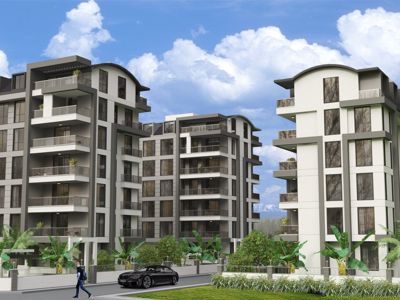 P1321 - Газипаша, новый проект, квартиры различное планировки